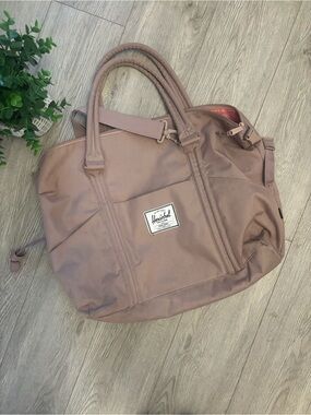 Herschel Mauve Tote Weekender diaper bag